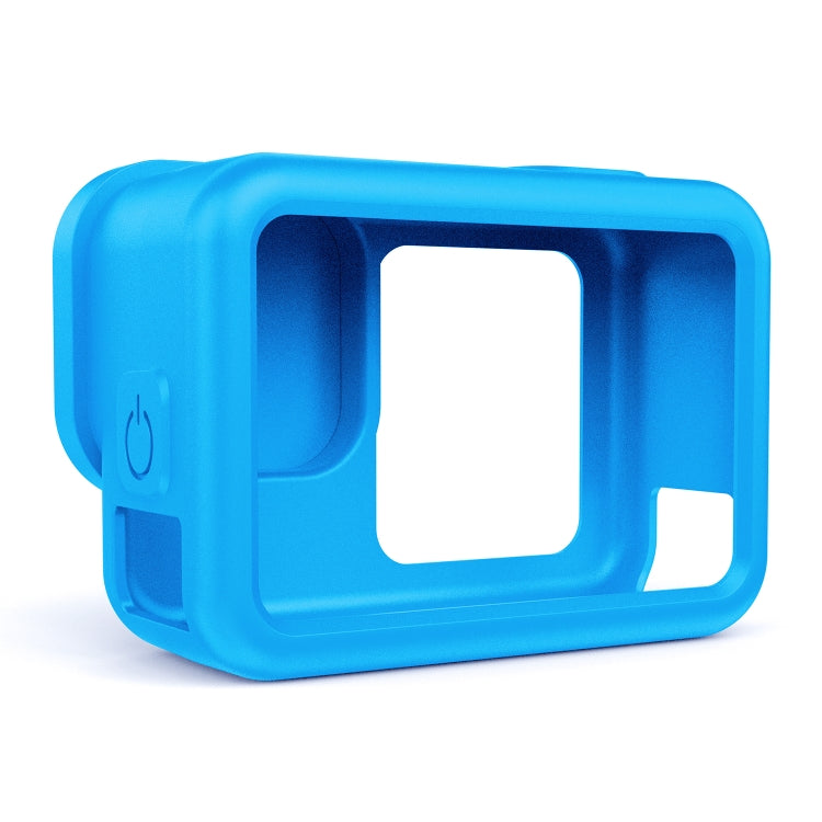 For GoPro HERO13 Black Silicone Protective Case Cover with Wrist Strap & Lens Cover (Blue) - free shipping - PMC TechLife - Order now!