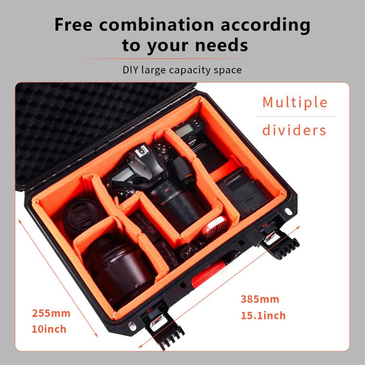 STARTRC Waterproof PP Suitcase Storage Box for Canon / Fujifilm / Nikon 1 Camera 2 Lenses (Black) - free shipping - PMC TechLife - Order now!