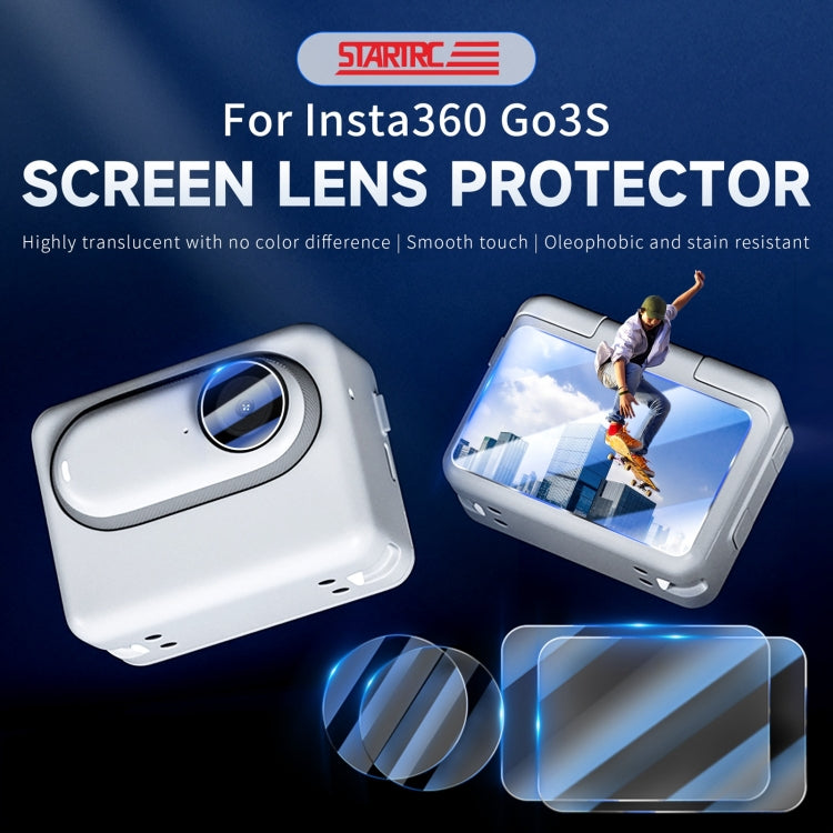 For Insta360 GO 3S STARTRC 2 in 1 2pcs Screen Tempered Glass Film and 2pcs Lens TPU Film - Protective Film & Stickers by STARTRC | Online Shopping South Africa | PMC TechLife | Buy Now Pay Later Mobicred