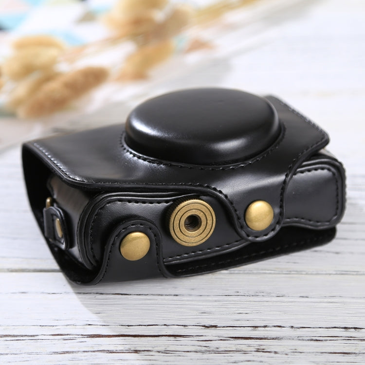 Full Body Camera PU Leather Case Bag with Strap for Canon PowerShot SX730 HS / SX720 HS (Black) - free shipping - PMC TechLife - Order now!