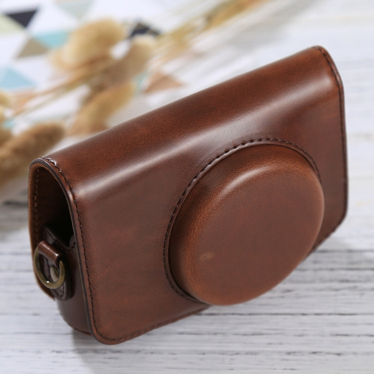 Full Body Camera PU Leather Case Bag with Strap for Canon PowerShot SX730 HS / SX720 HS (Coffee) - free shipping - PMC TechLife - Order now!