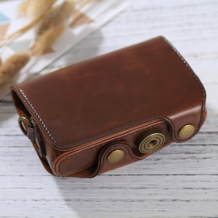 Full Body Camera PU Leather Case Bag with Strap for Canon PowerShot SX730 HS / SX720 HS (Coffee) - free shipping - PMC TechLife - Order now!