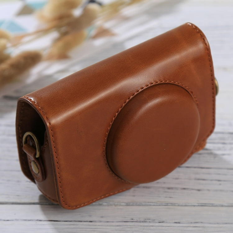 Full Body Camera PU Leather Case Bag with Strap for Canon PowerShot SX730 HS / SX720 HS (Brown) - free shipping - PMC TechLife - Order now!