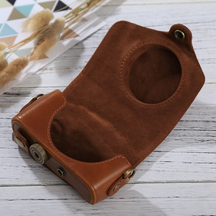 Full Body Camera PU Leather Case Bag with Strap for Canon PowerShot SX730 HS / SX720 HS (Brown) - free shipping - PMC TechLife - Order now!