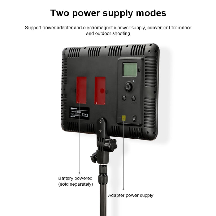 TRIOPO TTV-600 36+36W 5500-3200K 600 LEDs Flat Fill Light with Remote Control & Display - free shipping - PMC Jewellery - Order now!