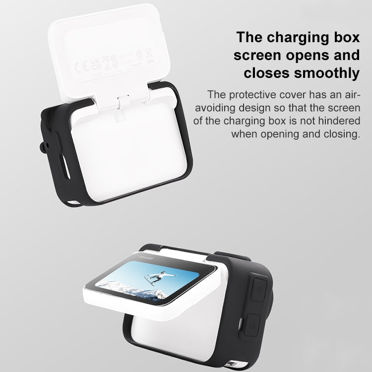 For Insta360 GO 3 Camera Body Charging Case Silicone Case with Lens Cap & Strap (Orange) - free shipping - PMC TechLife - Order now!