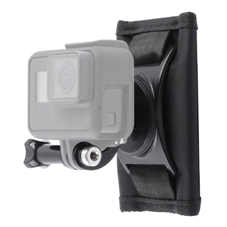 Hook and Loop Fastener Backpack Rec-Mounts Clip Clamp Mount with Screw for GoPro, Insta360, DJI and Other Action Cameras - Mount & Holder by PMC TechLife | Online Shopping South Africa | PMC TechLife | Buy Now Pay Later Mobicred