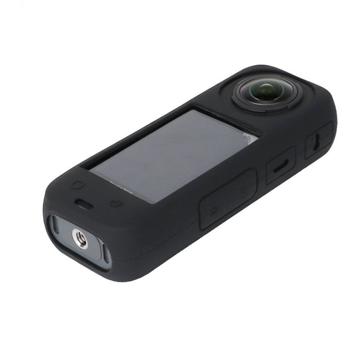 For Insta360 X4 Silicone Protective Case with Lens Cover (Black) - Case & Bags by PMC TechLife | Online Shopping South Africa | PMC TechLife | Buy Now Pay Later Mobicred