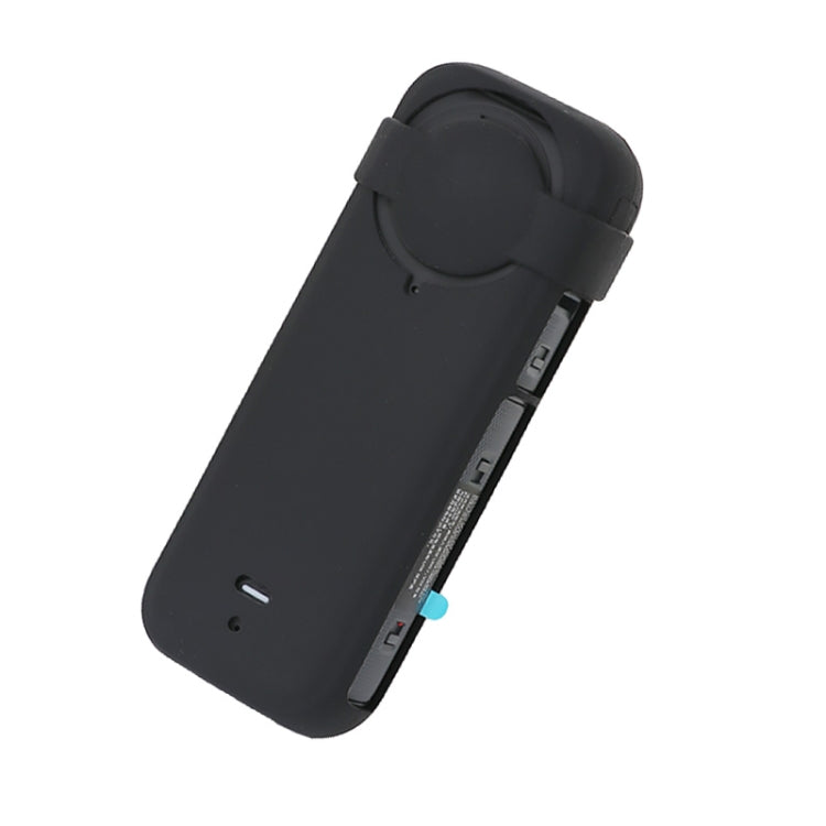 For Insta360 X4 Silicone Protective Case with Lens Cover (Black) - Case & Bags by PMC TechLife | Online Shopping South Africa | PMC TechLife | Buy Now Pay Later Mobicred