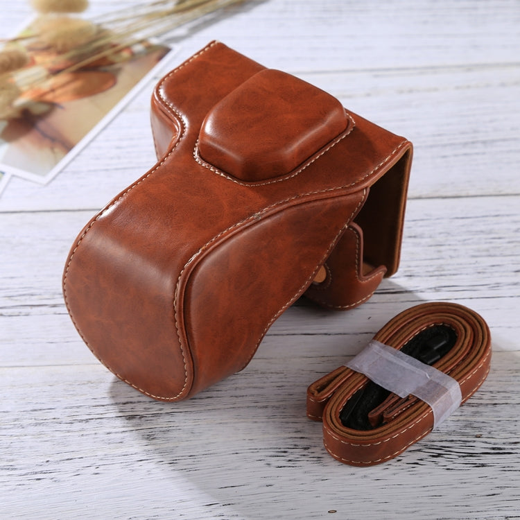 Full Body Camera PU Leather Case Bag with Strap for FUJIFILM XT10 / XT20 (16-50mm / 18-55mm Lens)(Brown) - free shipping - PMC TechLife - Order now!