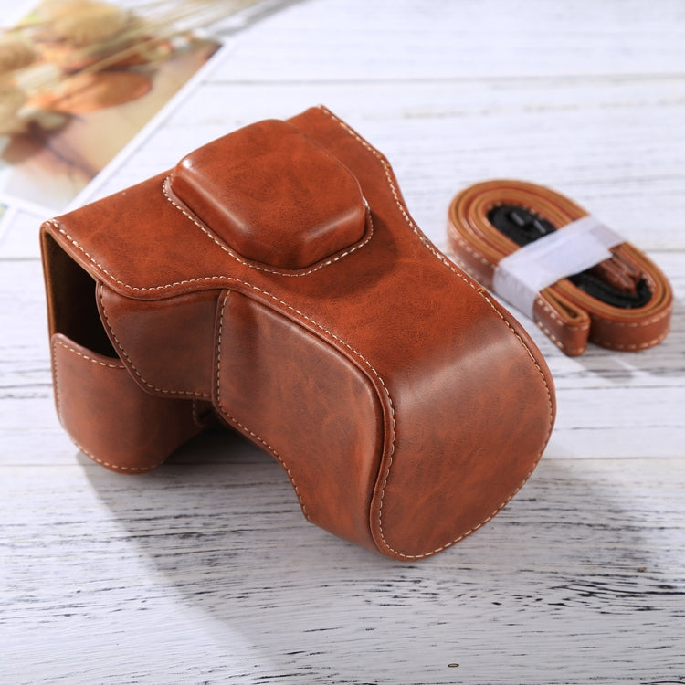 Full Body Camera PU Leather Case Bag with Strap for FUJIFILM XT10 / XT20 (16-50mm / 18-55mm Lens)(Brown) - free shipping - PMC TechLife - Order now!