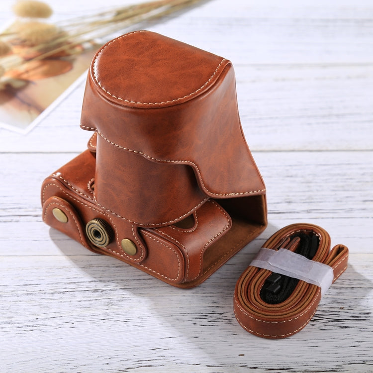 Full Body Camera PU Leather Case Bag with Strap for FUJIFILM XT10 / XT20 (16-50mm / 18-55mm Lens)(Brown) - free shipping - PMC TechLife - Order now!