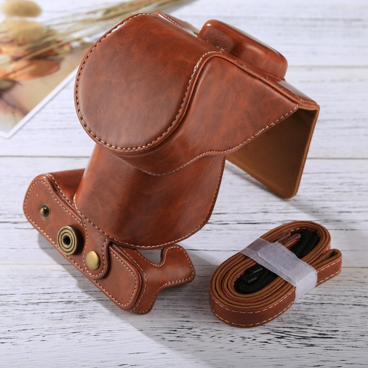 Full Body Camera PU Leather Case Bag with Strap for FUJIFILM XT10 / XT20 (16-50mm / 18-55mm Lens)(Brown) - free shipping - PMC TechLife - Order now!