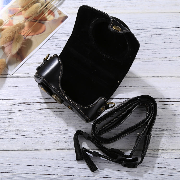 Full Body Camera PU Leather Camera Case Bag with Strap for Canon PowerShot G7 X Mark II (Black) - free shipping - PMC TechLife - Order now!