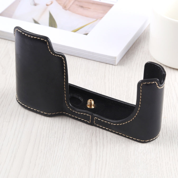 1/4 inch Thread PU Leather Camera Half Case Base for Leica TL (Typ 701) (Black) - free shipping - PMC TechLife - Order now!