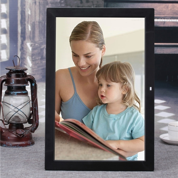 15.4 inch LED Digital Photo Frame with Remote Control, MP3 / MP4 / Movie Player, Support USB / SD Card Input, Built in Stereo Speaker (Black) - 11-15 inch by PMC TechLife | Online Shopping South Africa | PMC TechLife | Buy Now Pay Later Mobicred