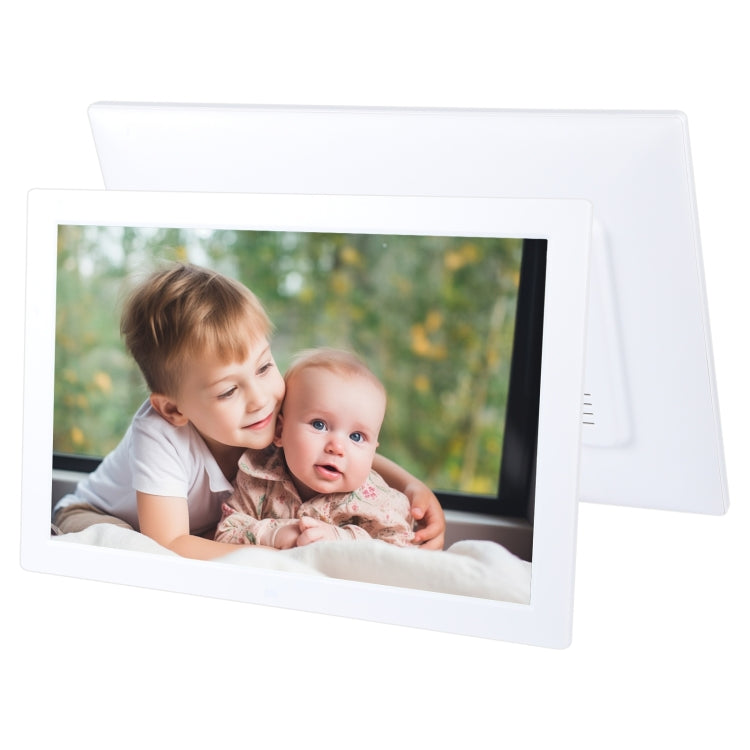 15.4 inch LED Digital Photo Frame with Remote Control, MP3 / MP4 / Movie Player, Support USB / SD Card Input, Built in Stereo Speaker (White) - 11-15 inch by PMC TechLife | Online Shopping South Africa | PMC TechLife | Buy Now Pay Later Mobicred