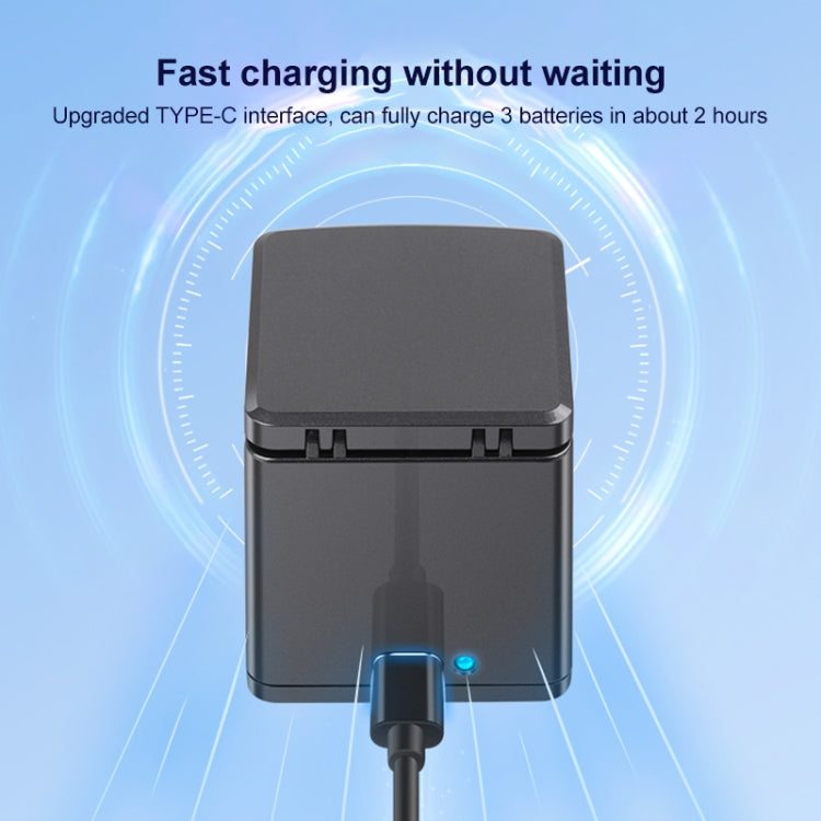 For GoPro HERO13 Black 3-Battery Charging Box Storage Case (Black) - free shipping - PMC TechLife - Order now!