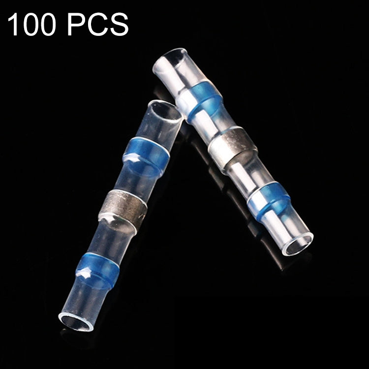 100 PCS AWG16-14 1.5-2.5mm Seal Heat Shrink Butt Wire Connectors Blue Terminals Solder Sleeve(Blue) - Solder Sleeve by PMC TechLife | Online Shopping South Africa | PMC TechLife | Buy Now Pay Later Mobicred