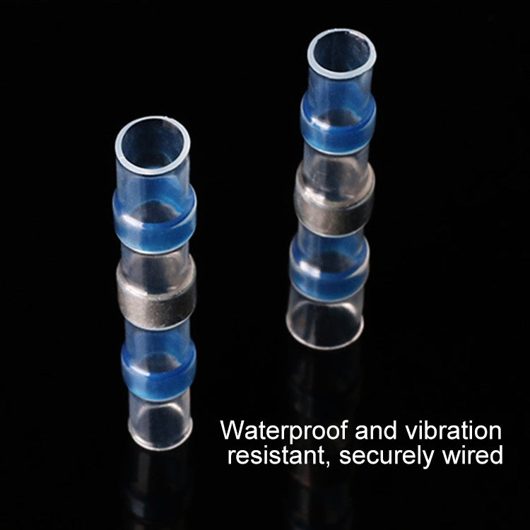100 PCS AWG16-14 1.5-2.5mm Seal Heat Shrink Butt Wire Connectors Blue Terminals Solder Sleeve(Blue) - Solder Sleeve by PMC TechLife | Online Shopping South Africa | PMC TechLife | Buy Now Pay Later Mobicred