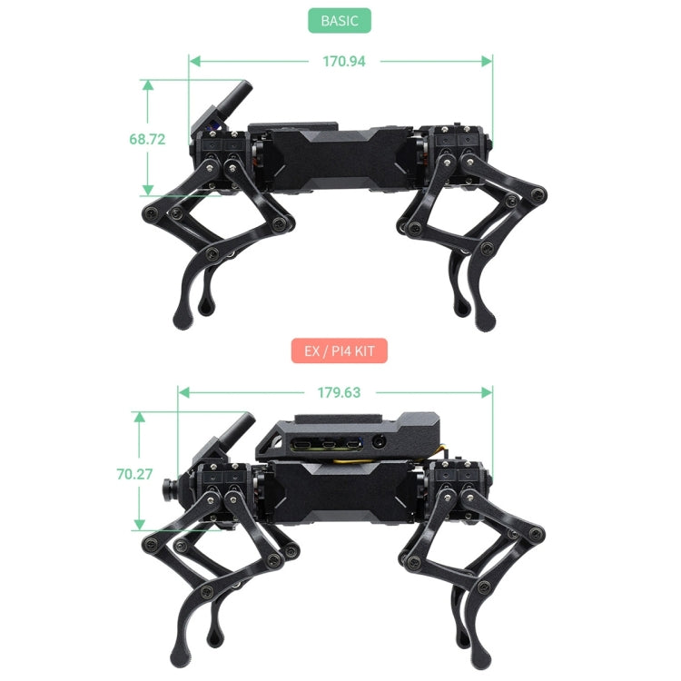 Waveshare WAVEGO 12-DOF Bionic Dog-Like Robot, Extension Pack(EU Plug) - free shipping - PMC Jewellery - Order now!