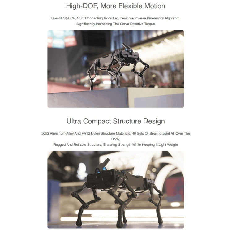 Waveshare WAVEGO 12-DOF Bionic Dog-Like Robot, Extension Pack(EU Plug) - free shipping - PMC Jewellery - Order now!