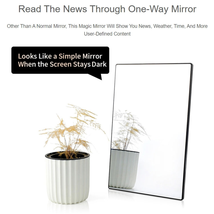 Waveshare 13.3 inch Magic Mirror, Voice Assistant, Touch Control(UK Plug) - free shipping - PMC Jewellery - Order now!