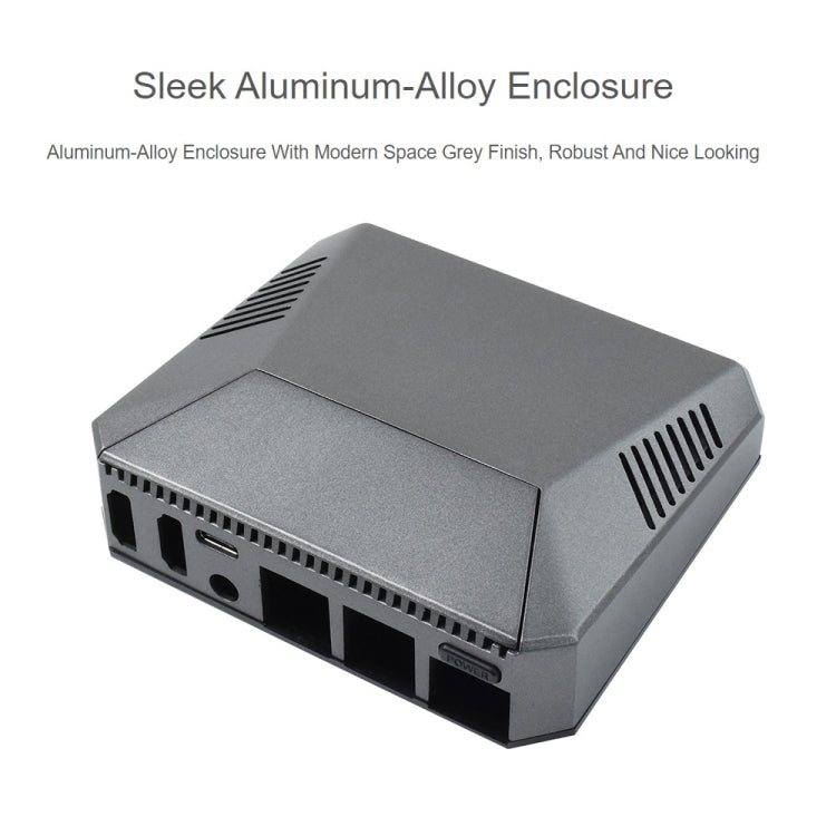 Waveshare Argon One Aluminum Case For Raspberry Pi 4, with Safe Power Button - free shipping - PMC Jewellery - Order now!