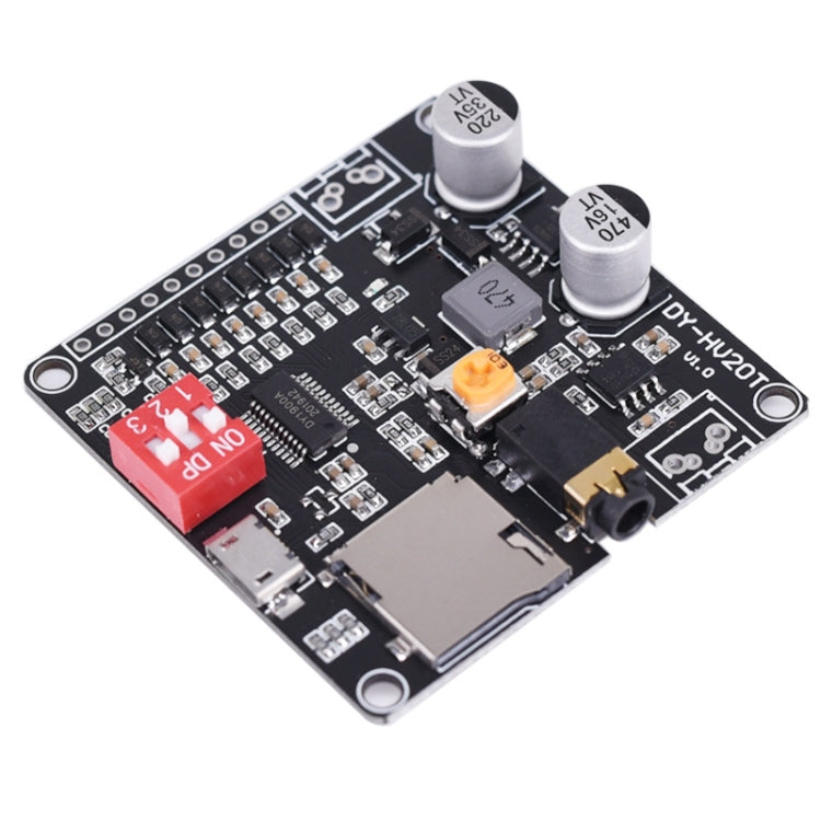 DY-HV20T 12V/24V 10W/20W Voice Playback Module MP3 Music Player UART I/O Trigger Amplifier Board Module - Breadboard / Amplifier Board by PMC TechLife | Online Shopping South Africa | PMC TechLife