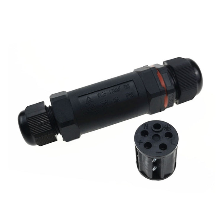 XY25 IP68 Waterproof 5 Pin Straight Cable Connector - Connector & Plug by PMC TechLife | Online Shopping South Africa | PMC TechLife