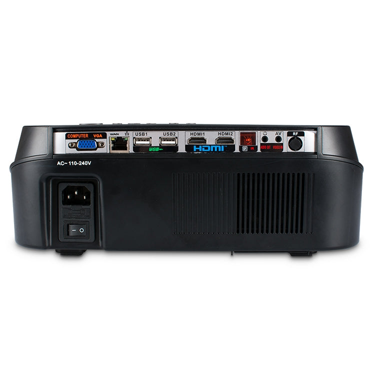 VS626 Android 3500ANSI Lumens 1080*720 Resolution LED+LCD Technology Smart Projector, Support AV / HDMI / SD Card / USB / VGA (Black Silver) - LED Projector by PMC TechLife | Online Shopping South Africa | PMC TechLife | Buy Now Pay Later Mobicred