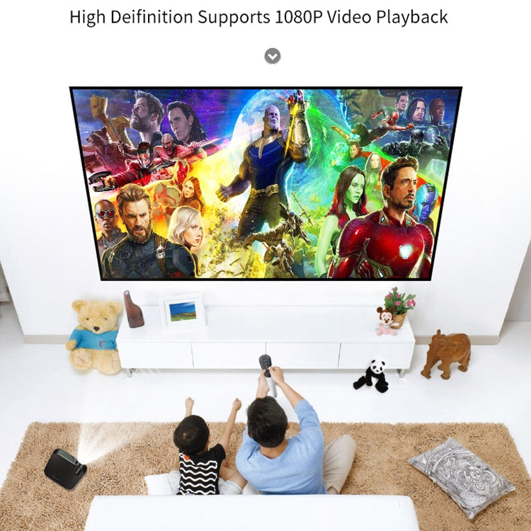 VS626 Android 3500ANSI Lumens 1080*720 Resolution LED+LCD Technology Smart Projector, Support AV / HDMI / SD Card / USB / VGA (White) - LED Projector by PMC TechLife | Online Shopping South Africa | PMC TechLife | Buy Now Pay Later Mobicred