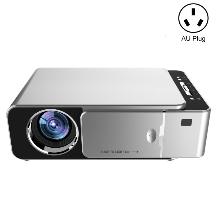 T6 3500ANSI Lumens 1080P LCD Mini Theater Projector, Standard Version, AU Plug (Silver) - LED Projector by PMC TechLife | Online Shopping South Africa | PMC TechLife
