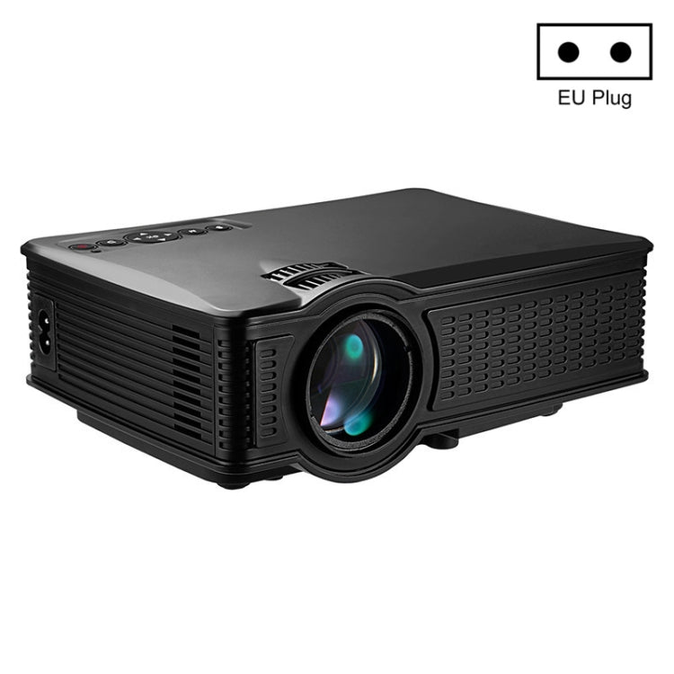 LY-40 1800 Lumens 1280 x 800 Home Theater LED Projector with Remote Control, EU Plug (Black) - LED Projector by PMC TechLife | Online Shopping South Africa | PMC TechLife | Buy Now Pay Later Mobicred