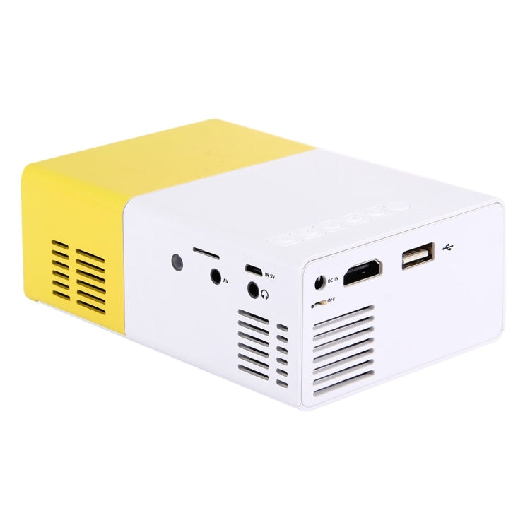 YG-300 0.8-2M 24-60 inches 400-600 Lumens LED Projector HD Home Theater with 3 in 1 Video Convert Cable & Remote Controller, Size: 12.6 x 8.6 x 4.6 cm, EU Plug - free shipping - PMC Jewellery - Order now!