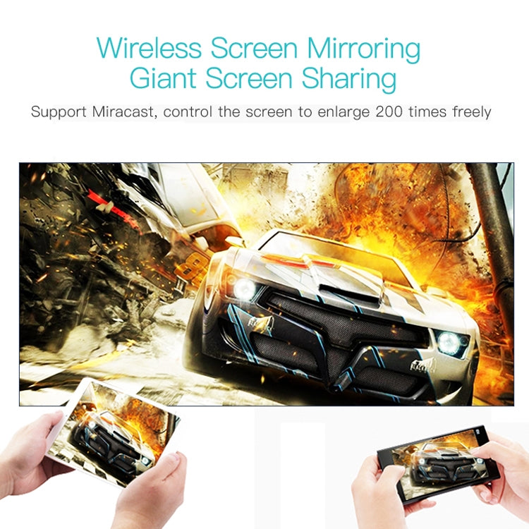 Wejoy L6 5 inch 200 ANSI Lumen 1920 x 1080P Android 6.0 HD Bluetooth 4.0 WiFi HD Smart Projector, Support AV / VGA / HDMI / 2 x USB / RJ45, 1G+8G - LED Projector by WEJOY | Online Shopping South Africa | PMc TechLife | Buy Now Pay Later Mobicred