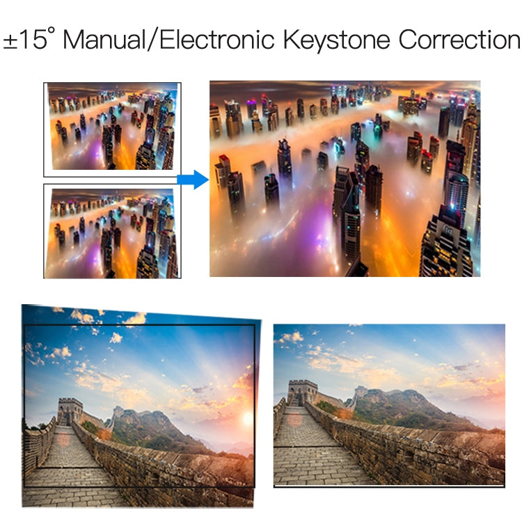 Wejoy L6 5 inch 200 ANSI Lumen 1920 x 1080P Android 6.0 HD Bluetooth 4.0 WiFi HD Smart Projector, Support AV / VGA / HDMI / 2 x USB / RJ45, 1G+8G - LED Projector by WEJOY | Online Shopping South Africa | PMc TechLife | Buy Now Pay Later Mobicred