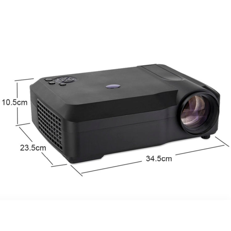 Wejoy L3 300ANSI Lumens 5.8 inch LCD Technology HD 1280*768 pixel Projector with Remote Control,  VGA, HDMI(Black) - Mini Projector by WEJOY | Online Shopping South Africa | PMC TechLife | Buy Now Pay Later Mobicred