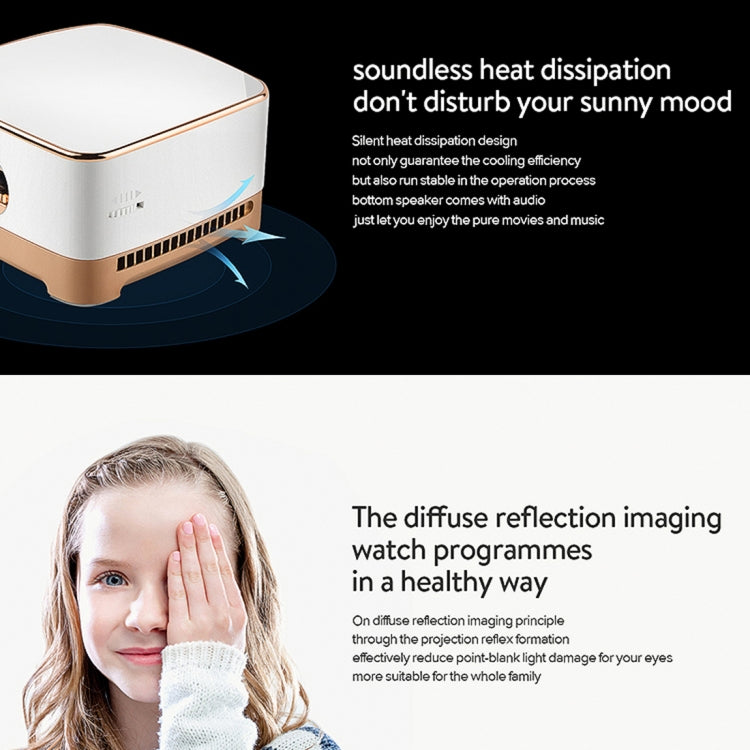 P07-D Mini 50 Lumens Android Home Theater Bluetooth LED Projector with Remote Control, Support Micro SD & Micro USB & WiFi & Audio Out - Mini Projector by PMc TechLife | Online Shopping South Africa | PMc TechLife | Buy Now Pay Later Mobicred