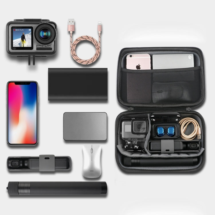 RUIGPRO Shockproof Waterproof Portable Case Box for DJI Osmo Action, Size: 33.5cm x 22.7cm x 6.3cm(Black) - Case & Bags by RUIGPRO | Online Shopping South Africa | PMC TechLife | Buy Now Pay Later Mobicred
