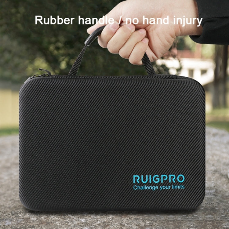 RUIGPRO Shockproof Waterproof Portable Case Box for DJI Osmo Action, Size: 33.5cm x 22.7cm x 6.3cm(Black) - Case & Bags by RUIGPRO | Online Shopping South Africa | PMC TechLife | Buy Now Pay Later Mobicred