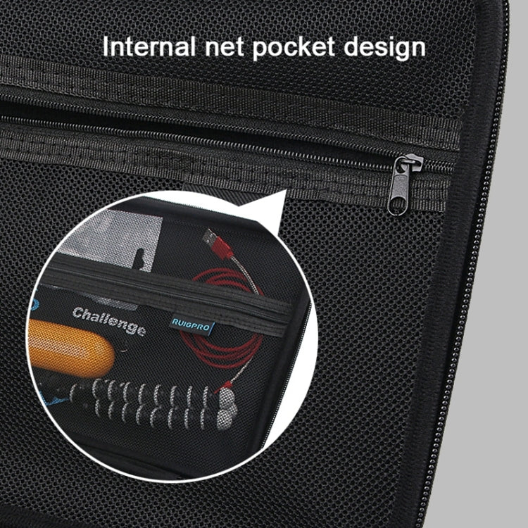 RUIGPRO Shockproof Waterproof Portable Case Box for DJI Osmo Action, Size: 33.5cm x 22.7cm x 6.3cm(Black) - Case & Bags by RUIGPRO | Online Shopping South Africa | PMC TechLife | Buy Now Pay Later Mobicred