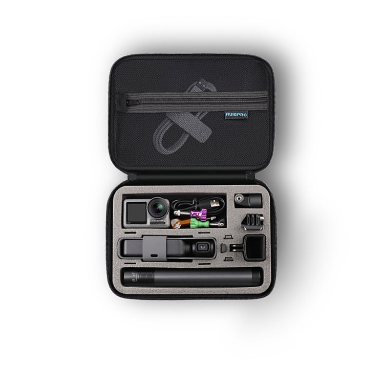 RUIGPRO Oxford Waterproof Storage Box Case Bag for DJI OSMO Pocket Gimble Camera / OSMO Action, Size: 24x16.5x8cm (Black) - Case & Bags by RUIGPRO | Online Shopping South Africa | PMC TechLife | Buy Now Pay Later Mobicred