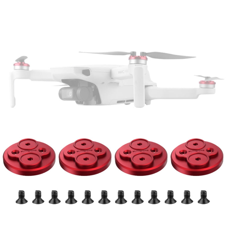 4 PCS Sunnylife Motor Metal Protection Cover for DJI Mavic Mini 1 / Mini 4K / DJI Mini 2 SE(Red) - Other by Sunnylife | Online Shopping South Africa | PMC TechLife | Buy Now Pay Later Mobicred