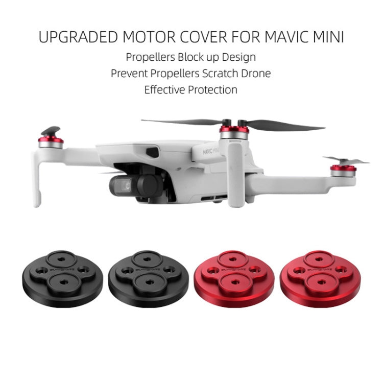 4 PCS Sunnylife Motor Metal Protection Cover for DJI Mavic Mini 1 / Mini 4K / DJI Mini 2 SE(Red) - Other by Sunnylife | Online Shopping South Africa | PMC TechLife | Buy Now Pay Later Mobicred