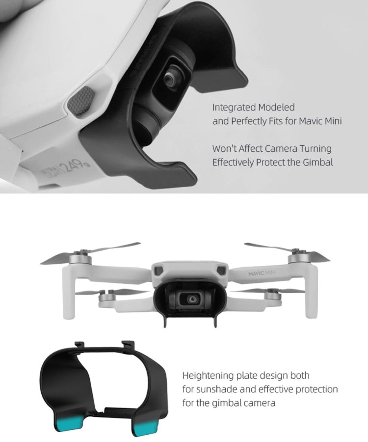 Sunnylife MM-Q9264 Camera Lens Sunshade Anti-glare Hood for DJI Mavic mini  / Mini 4K / DJI Mini 2 SE(Black) - Other by Sunnylife | Online Shopping South Africa | PMC TechLife | Buy Now Pay Later Mobicred