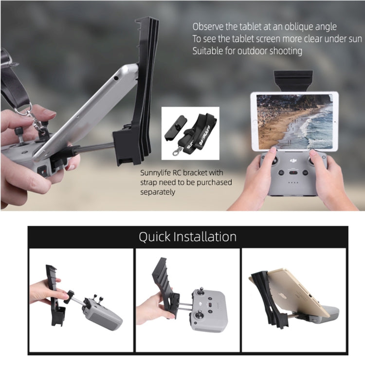 Sunnylife AIR2-Q9293 Remote Control Plate Extension Bracket for DJI Mavic Air 2 - Other by Sunnylife | Online Shopping South Africa | PMC TechLife | Buy Now Pay Later Mobicred