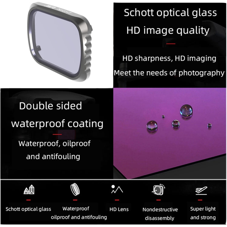 JSR KS NIGHT Light Pollution Reduction Lens Filter for DJI Air 2S, Aluminum Frame - free shipping - PMC TechLife - Order now!