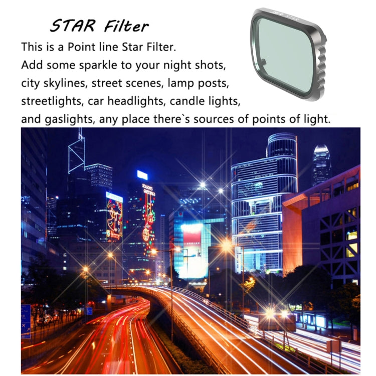 JSR KS STAR Effect  Lens Filter for DJI Air 2S, Aluminum Frame - Lens Filter by JSR | Online Shopping South Africa | PMC TechLife | Buy Now Pay Later Mobicred