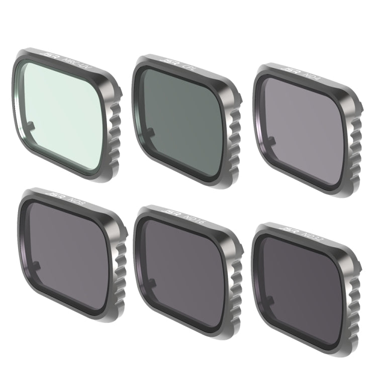 JSR KS 6 in 1 UV + CPL + ND4 + ND8 + ND16 + ND32 Lens Filter for DJI Air 2S, Aluminum Frame - free shipping - PMC TechLife - Order now!